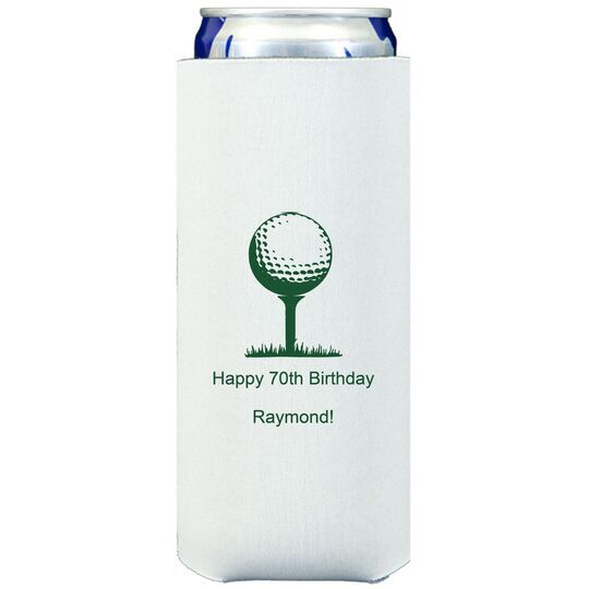 Golf Tee Collapsible Slim Koozies